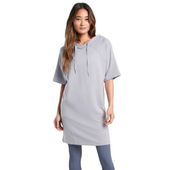 Athleta Dresses & Skirts - Women's M Athleta Cabana Tunic Hoodie Sweatshirt Muted Lilac